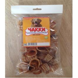 Лакомство Чакки Трахея говяжья (резаная) XL для собак, 300г
