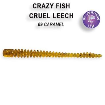 Резина Crazy Fish Cruel Leech 2'' №09, Кальмар, 8шт