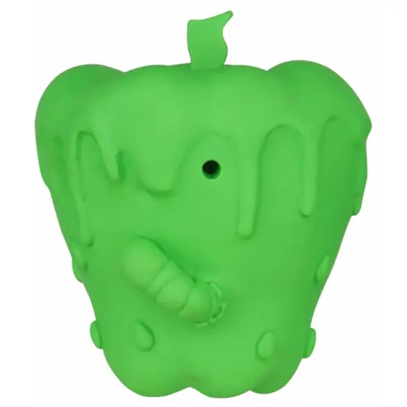 Игрушка Mr.Kranch для собак Яблоко, 10см зелёная с ароматом курицы