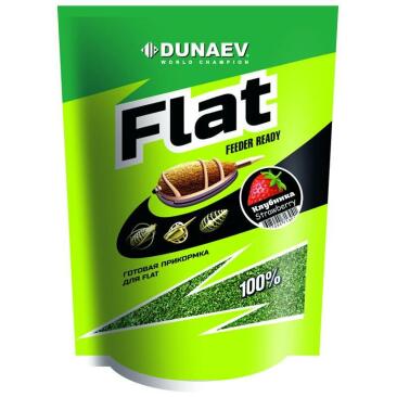 1кг Прикормка Dunaev Flat Feeder Ready Клубника