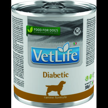 300гр Консервы Farmina Vet Life Natural Diet Dog Diabetic диета для взрослых собак при диабете, паштет