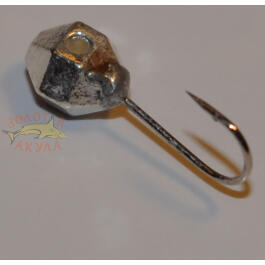 Мормышка вольфрамовая с отверстием ""Шар крупная грань"" 5,0мм, серебро, 0,87гр