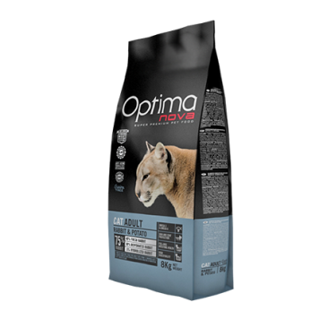 Корм в развес Optima Nova Cat Adult для взрослых кошек, Кролик с картофелем, 1кг