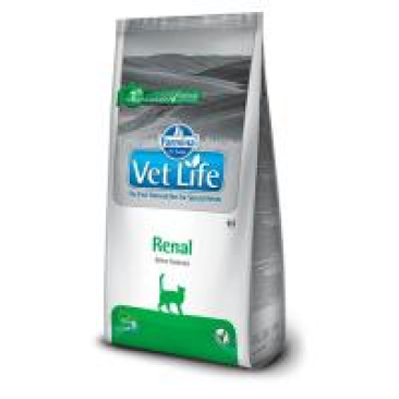 2кг Корм Farmina Vet Life Cat Renal диета при заболеваниях почек, вспомогательное средство в терапии застойной сердечной недостаточности