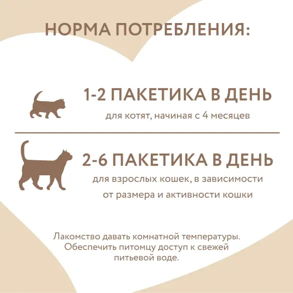 1+1=3 Крем-лакомство Мнямс для кошек и котят с тунцом "Кацуо" и Креветками