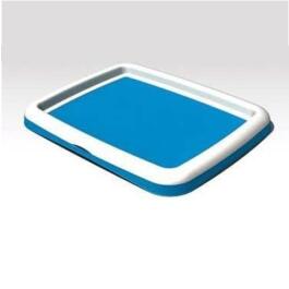 Туалет для собак со столбиком, 48*36см, голубой