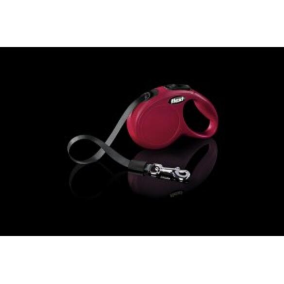 Рулетка FLEXI New Classic S 15кг 5м шлея, красный