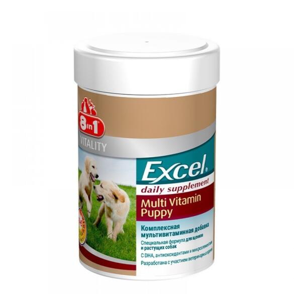 Excel Multi Vit-Puppy 8in1 комплексная мультивитаминная добавка для щенков, 100таб