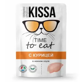 75гр Корм "Kissa" для  кошек ТМ "Kissa" с Индейкой в соусе (пауч)