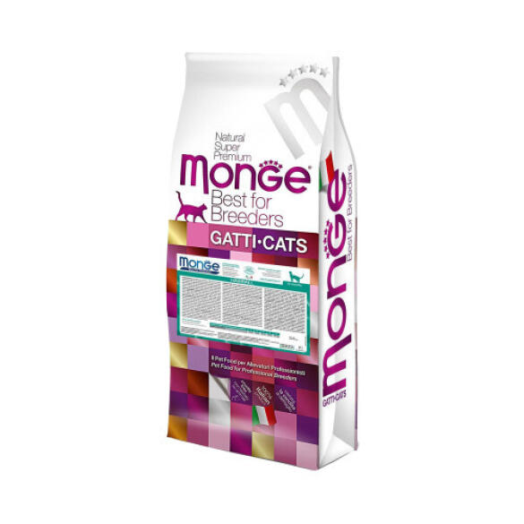 10кг Корм Monge Cat Indoor для домашних кошек с Курицей "Бридер"