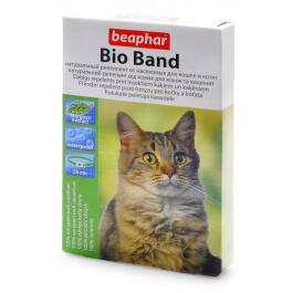 Ошейник Bio Band PLUS cat Beaphar от блох, клещей, комаров для кошек и котят с 6-недельного возраста, 35см