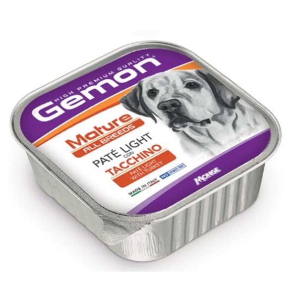 150гр Gemon Dog Ламистр Adult Light Turkey PATE c индейкой для собак с избыточным весом