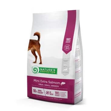 0,5кг Корм Nature's Protection NP Mini Extra Salmon для собак мелких пород с лососем