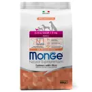 0,8кг Корм Monge Dog Extra Small Salmon/Rice для взрослых собак миниатюрных пород c Лососем и рисом