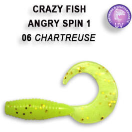 Резина Crazy Fish Angry Spin 1'' №06, Кальмар, 8шт