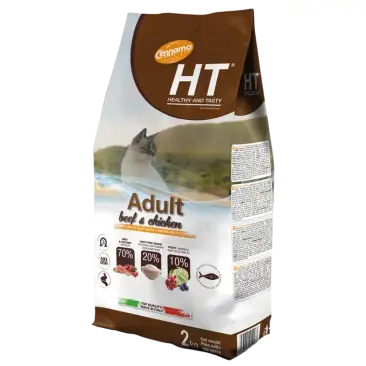 2кг Корм Cennamo HTC Adult BEEF/CHICKEN для взрослых кошек с Говядиной и Курицей