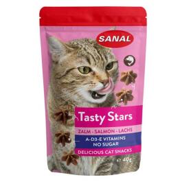 40гр Лакомства Sanal Tasty Stars для котов вкусные звёздочки, лосось