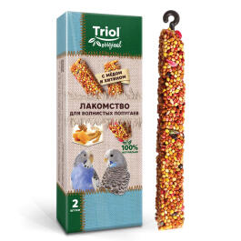 55г Лакомство Triol Original для волнистых попугаев с медом и хитином, 2шт