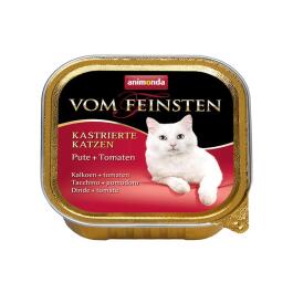 100гр Консервы Animonda Vom Feinsten Mildes Menu для взрослых кошек с Индейкой с томатами, паштет