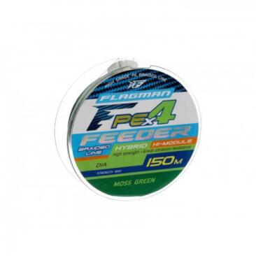 Плетеный шнур FLAGMAN PE Hybrid F4 0,19 мм 150м, Moss Green  Max 10.5кг