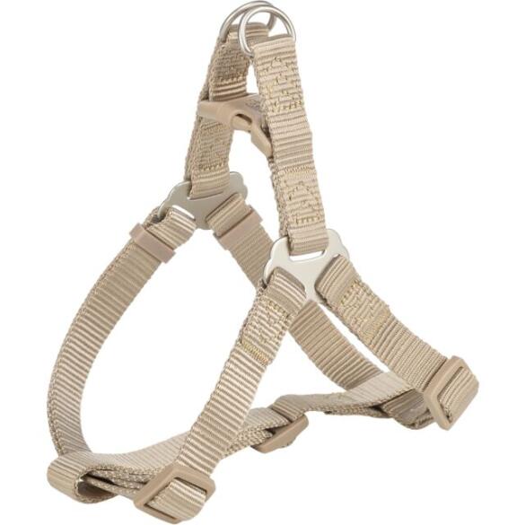 Шлея "TRIXIE" для собак "Premium One Touch harness" S,40–50 cм/15мм песочный