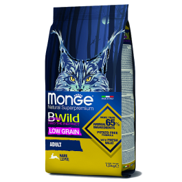 Корм в развес Monge Cat Bwild Low Grain Adult HARE низкозерновой для взрослых кошек с мясом Зайца, 1кг