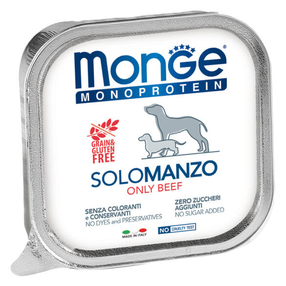 150гр Влажный корм Monge Dog Monoprotein SOLO Beef монопротеиновый паштет для собак из Говядины