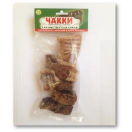 Лакомство Чакки Микс (легкое+трахея) говяжьи для собак, 100г