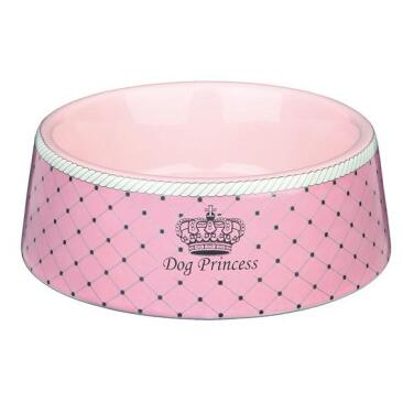 Миска TRIXIE керамическая для собак 0,18л 12см с рисунком розовая