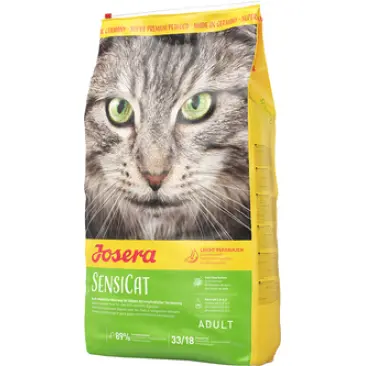 2кг Корм Josera Sensicat (Adult Sensitive 33/18) беззерновой для кошек с чувствительным пищеварением с Уткой и Индейкой