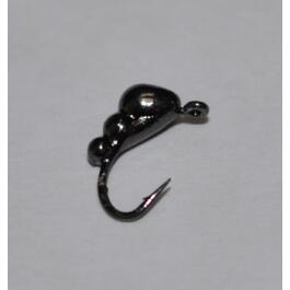 Мормышка вольфрамовая с ушком ""Муравей"" 3,0мм, черный, 0,46гр