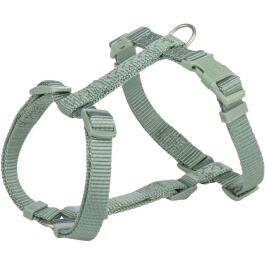 Шлея "TRIXIE" для cобак"Premium H-harness" XS-S 30-44см/10mm серо-зелёный