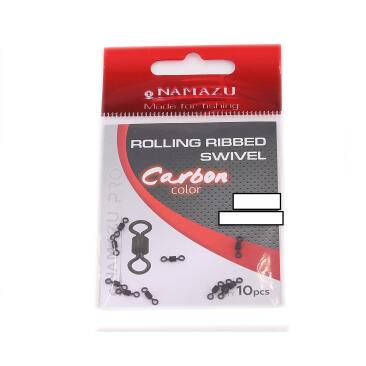 Вертлюг NAMAZU Rolling Ribbed Swivel Carbon №07