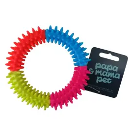 Игрушка для собак "Разноцветное кольцо с шипами" 12.7 см
