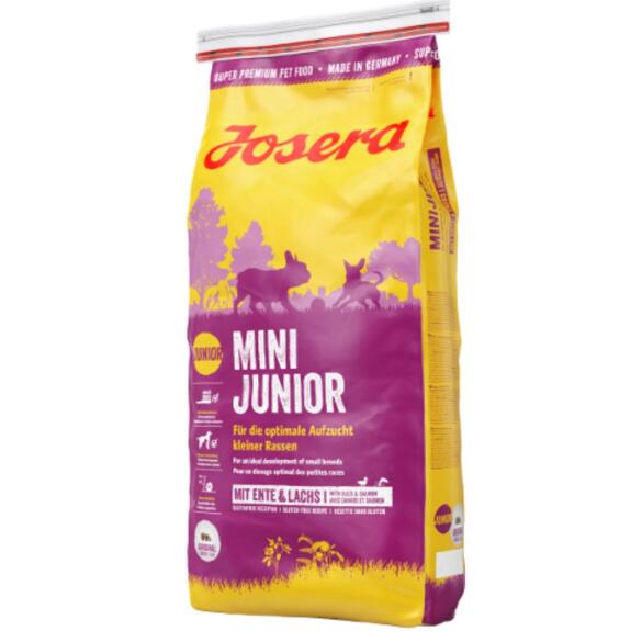 Корм в развес Josera Mini Junior для щенков и взрослых собак мелких пород Утка, Лосось, 1кг