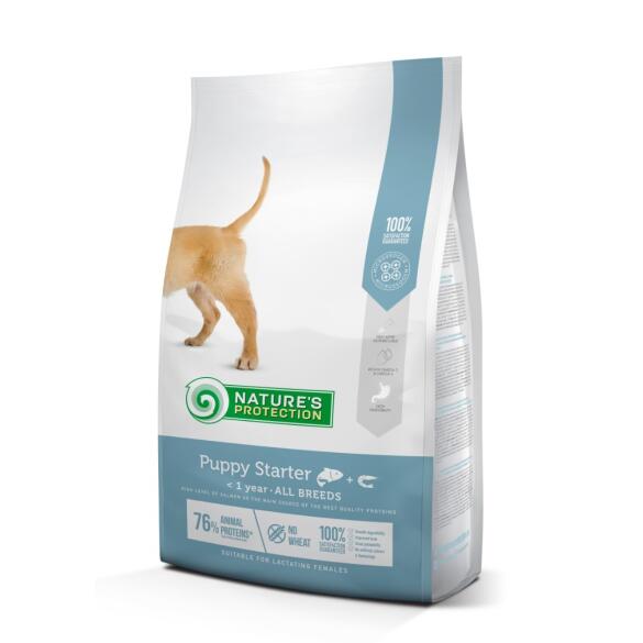 2кг Корм Nature's Protection NP Puppy Starter Salmon with krill для щенков всех пород с лососем и крилем