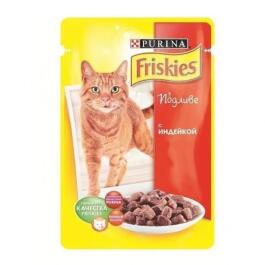 85гр Корм для кошек FRISKIES  с Индейкой в подливе