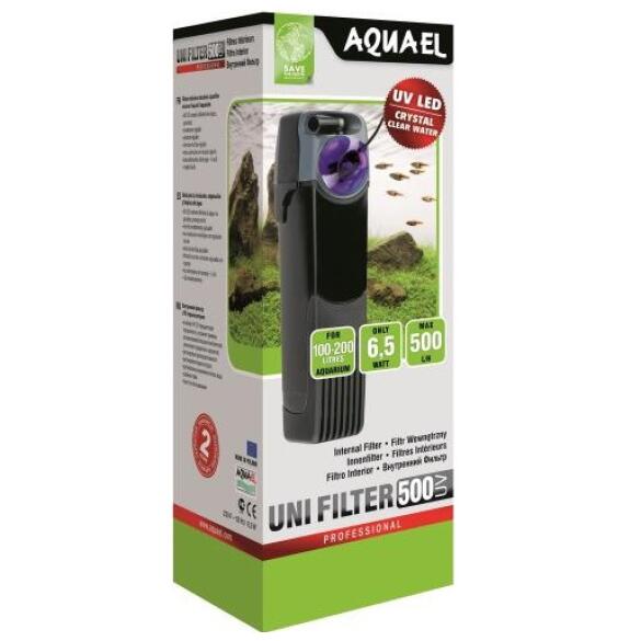 Фильтр AQUAEL UniFilter 500 UV внутренний для аквариума 100-200л с УФ стерилизатором