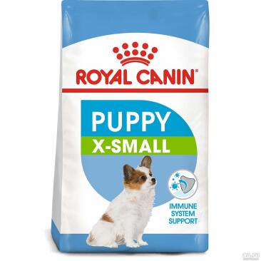 0,5кг Корм ROYAL CANIN X-Small Puppy для щенков миниатюрных пород до 10 месяцев