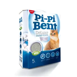 Наполнитель "Pi-Pi-Bent", Deluxe Clean Cotton, бентонит, 5 кг