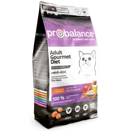 Корм в развес ProBalance Gourmet diet для кошек Говядина, Ягненок, 1кг