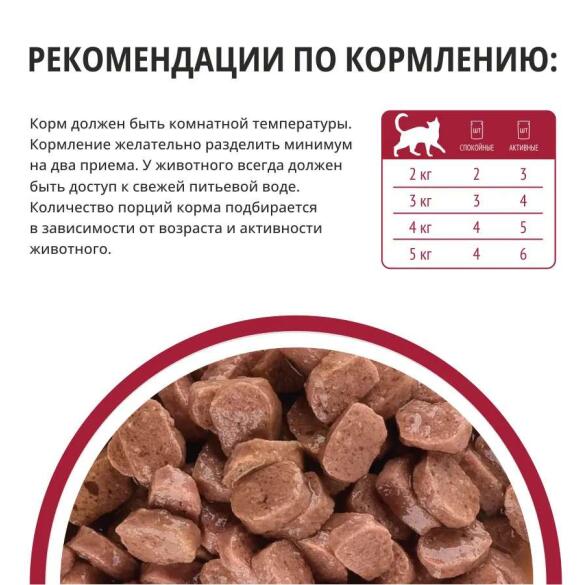 75гр Корм для кошек ТМ "Kott"  с Говядиной в соусе