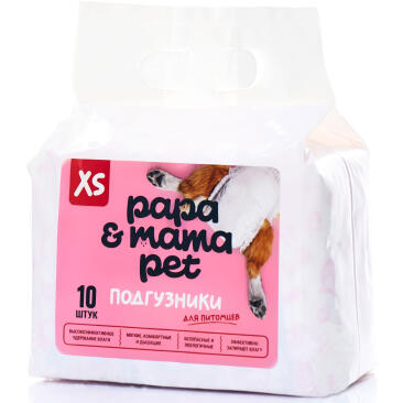Подгузники Papa&Mama Pet для питомцев XS(1,5-3кг), 1шт