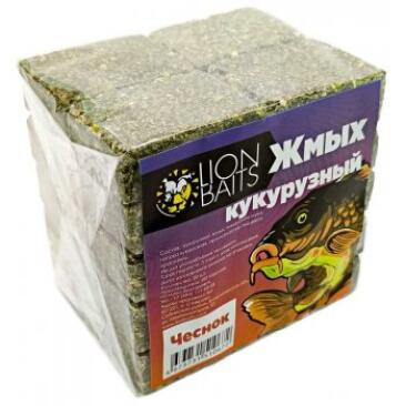 Жмых кукурузный Lion Baits макуха "Чеснок", 20шт
