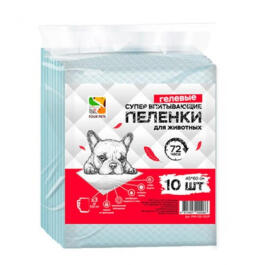 Пеленки FOUR PETS для собак 45х60см, 10шт