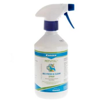 Спрей от запахов Canina Petvital Bio Fresh Clean кошек и собак с распылителем 500мл
