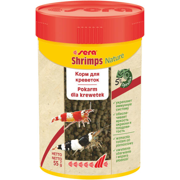 100мл Корм SERA Shrimps Natural Гранулы для креветок