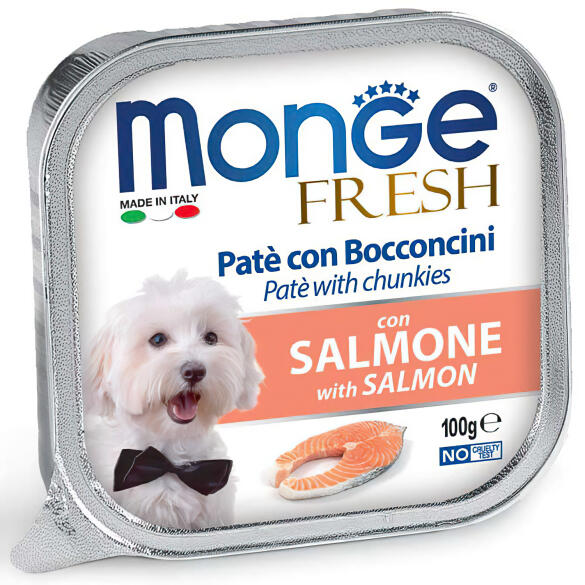 100гр Влажный корм Monge Dog FRESH Salmon для собак, паштет из Лосося