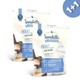 400гр+400гр Корм Sanabelle Adult для кошек с форелью (Набор)