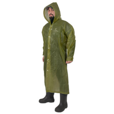 Плащ-дождевик Следопыт, EVA, на кнопках с капюшоном, 76*130см, Army Green, р. 56-58
